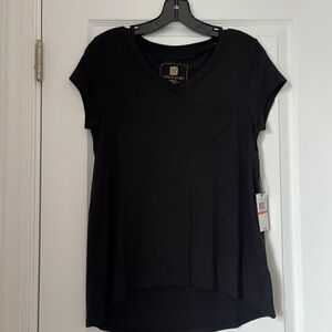 New Women’s Cable & Gauge Comfort Tee Black Size S